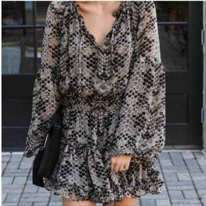 Buddy Love Zozo Python Dress